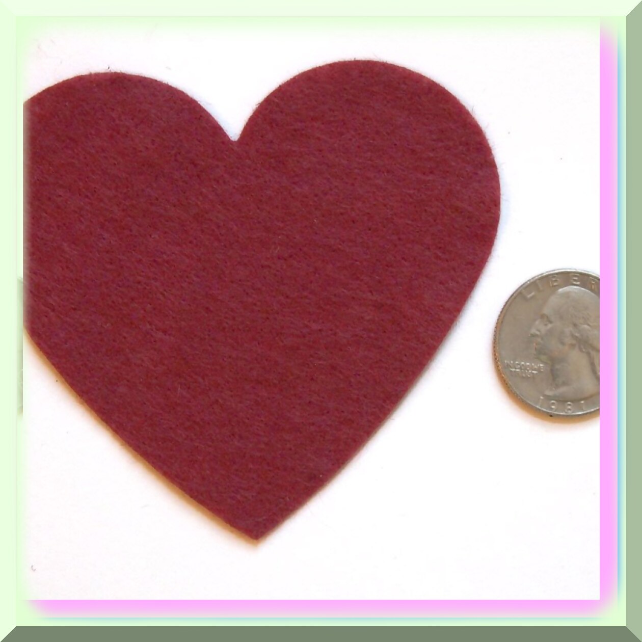 Heartfelt Red Felt Hearts Set for Crafts and Decorations