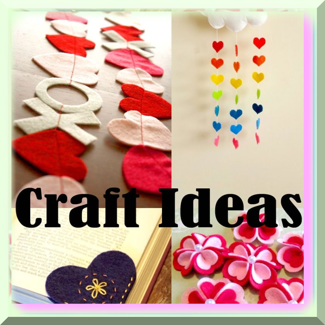 Heartfelt Red Felt Hearts Set for Crafts and Decorations