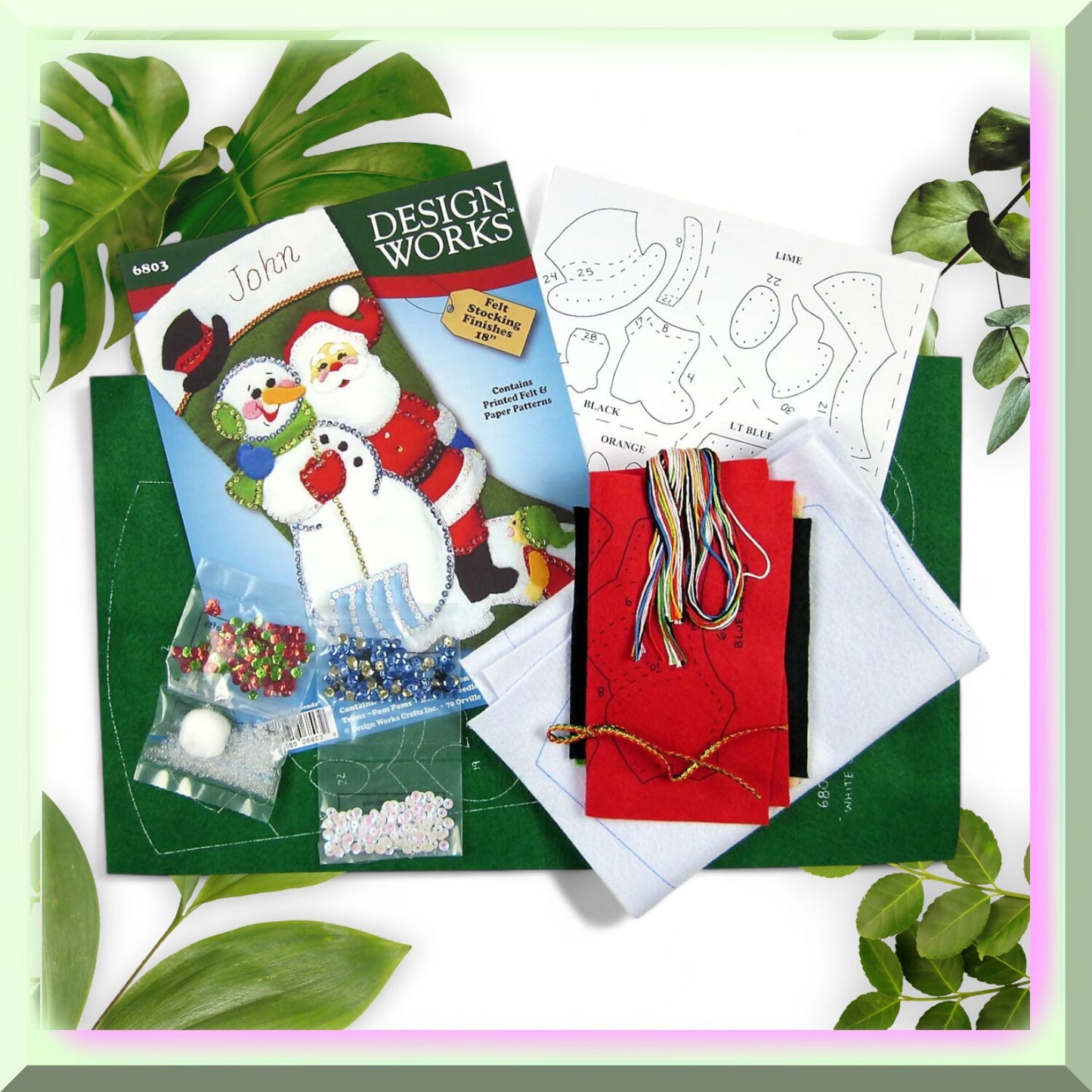 Festive Felt Stocking Kit for Creative Crafting