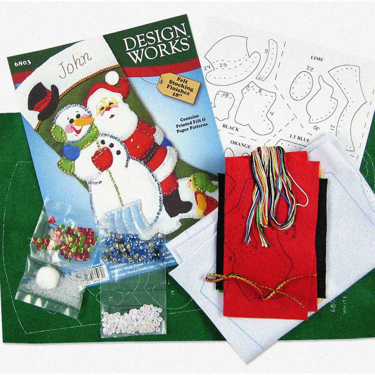 Festive Felt Stocking Kit for Creative Crafting