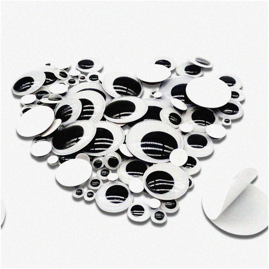 100pcs White Round Adhesive Stickers 6mm-35mm