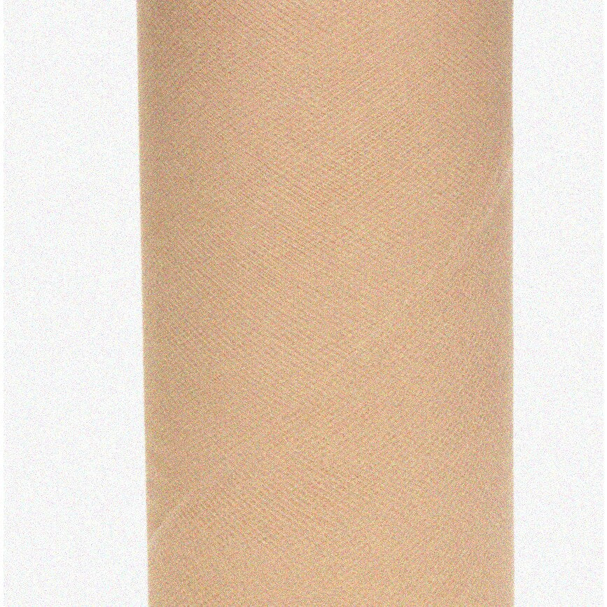 Beige Tulle Fabric 6" x 25 Yards