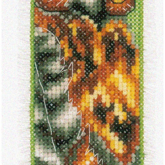 Eagle Owl Cross Stitch Bookmark Kit for Book Lovers