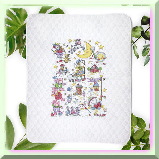 Nursery Rhyme Baby Quilt Cross Stitch Kit