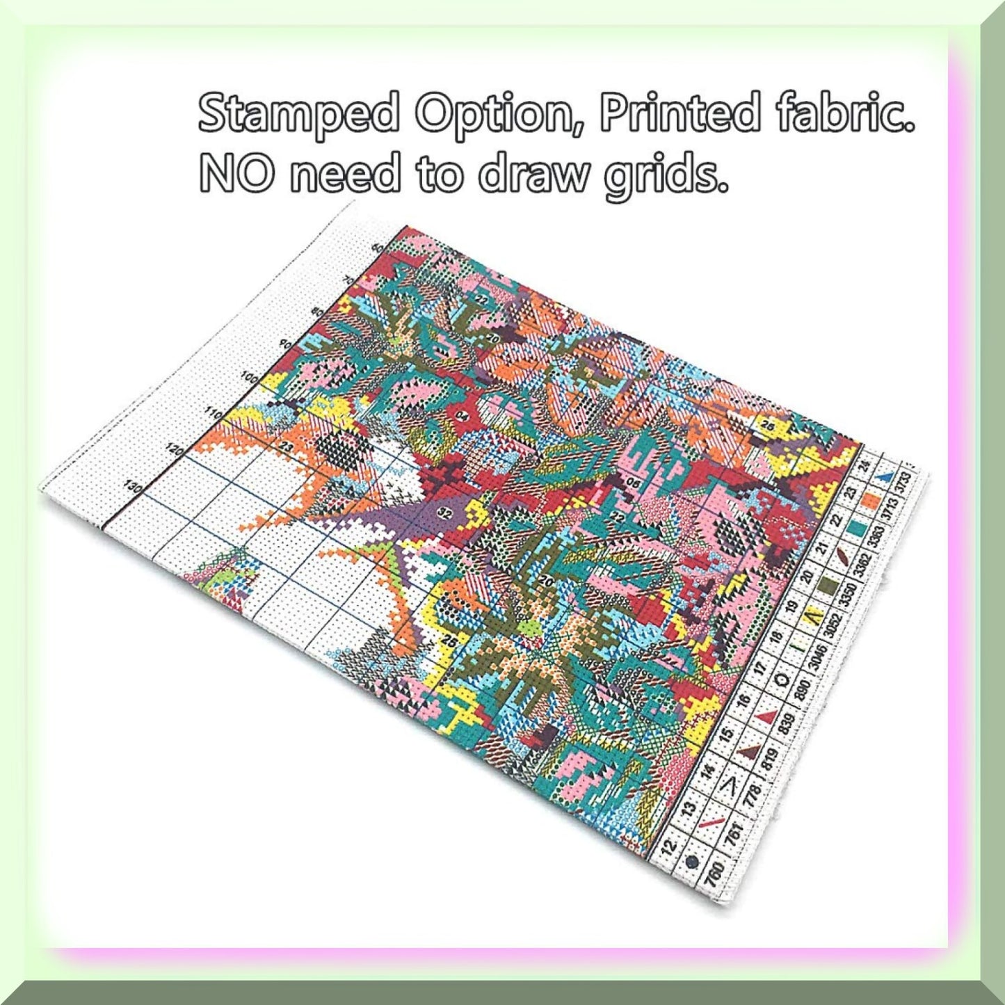 Abstract Cross Stitch Kit for Easy Embroidery Projects