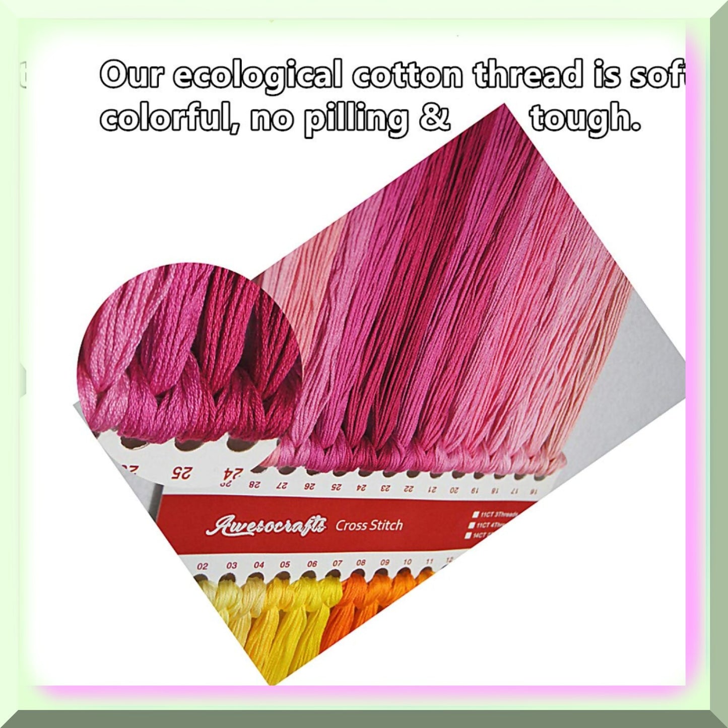 Abstract Cross Stitch Kit for Easy Embroidery Projects