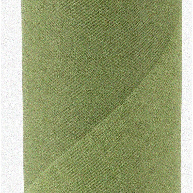Olive Tulle Fabric Spool 6-Inch x 25-Yard