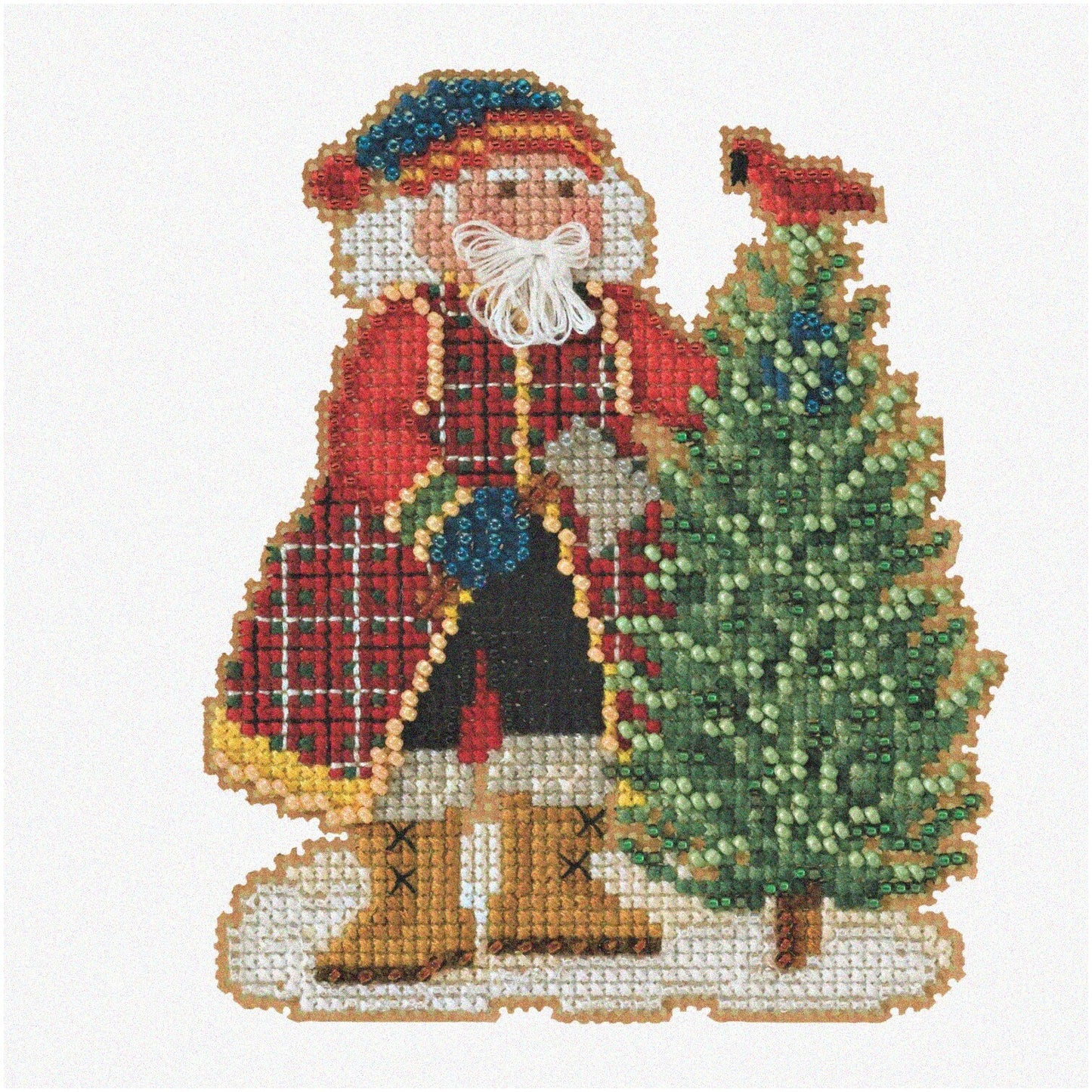 Cross Stitch Ornament Kit for Festive Decor