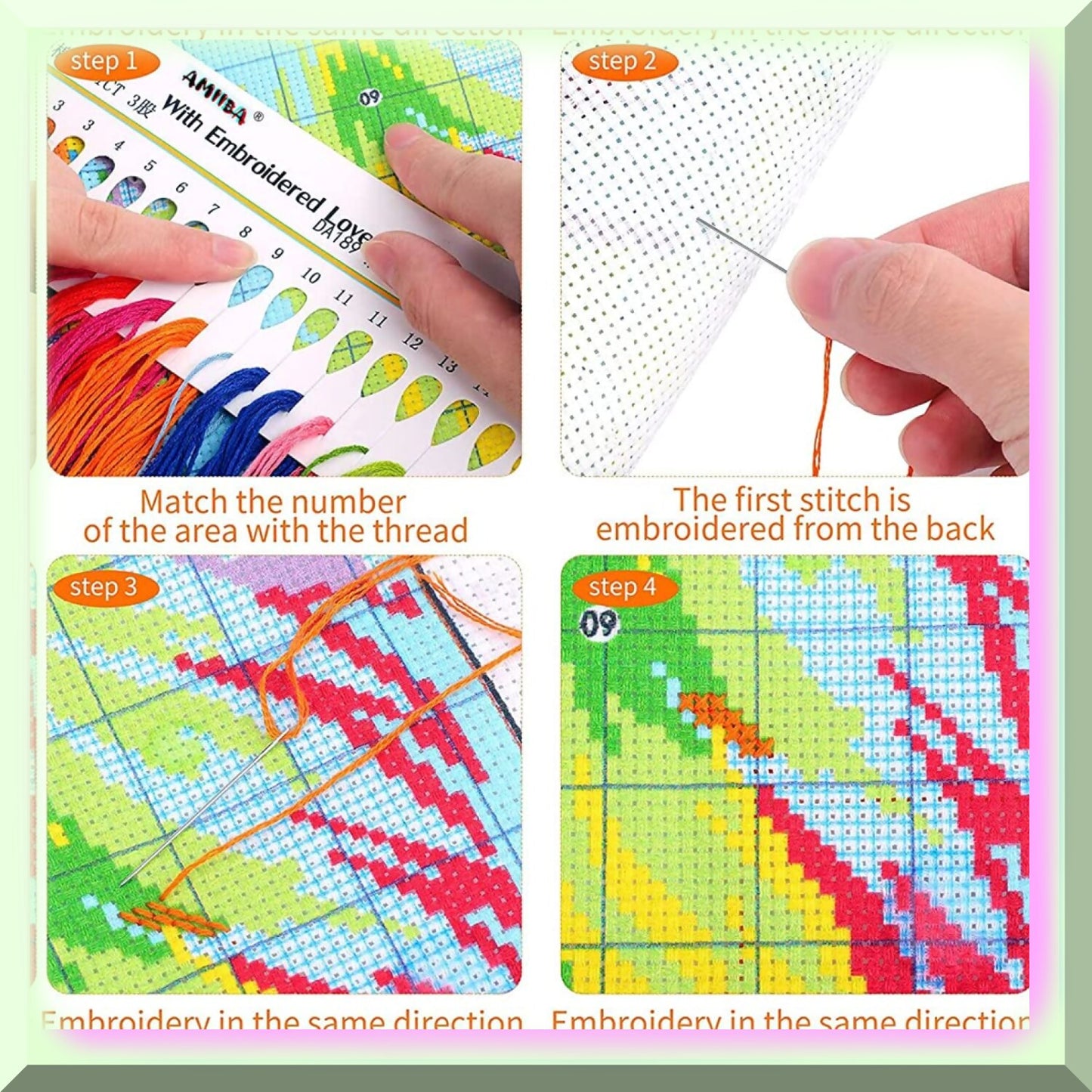 SilkStitch DIY Cross Stitch Kit for Insect Lovers