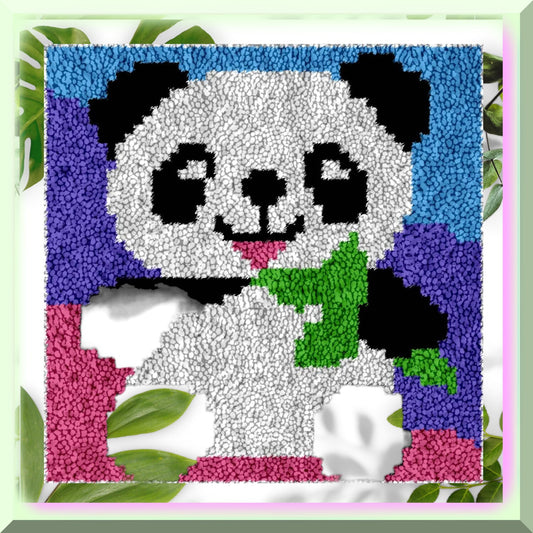 DIY Panda Rug Kit for Kids and Beginners