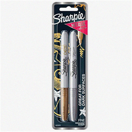 Metallic Fine Point Permanent Markers 2-Pack