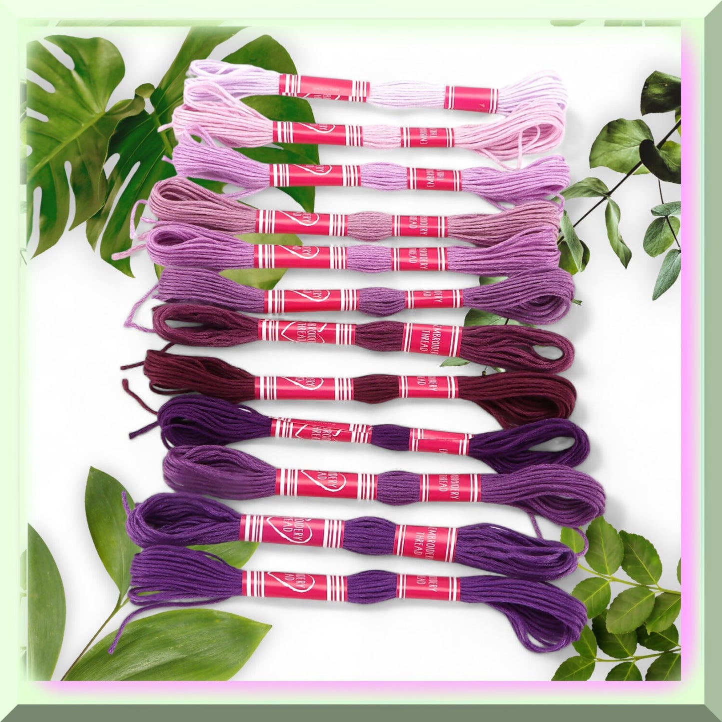 Colorful Gradient Embroidery Thread Set for Sewing and Crafts