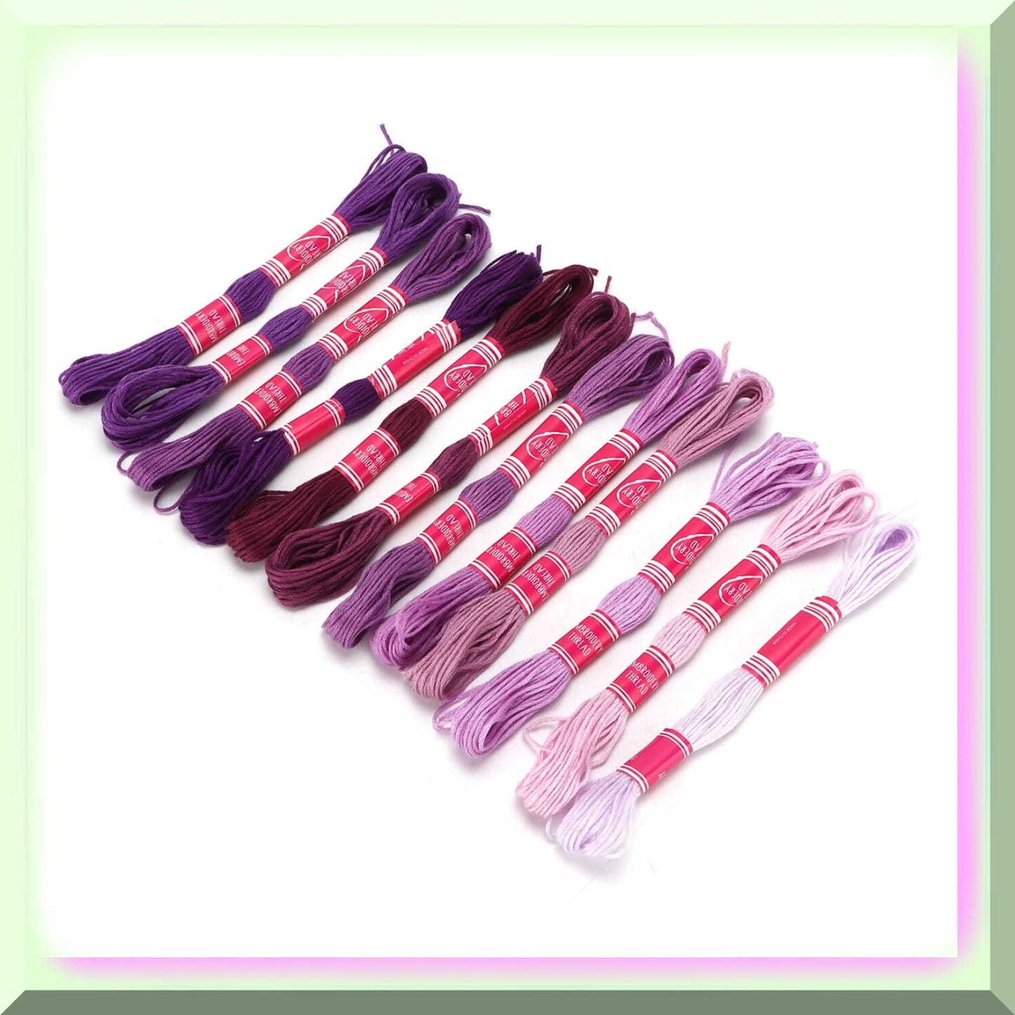 Colorful Gradient Embroidery Thread Set for Sewing and Crafts