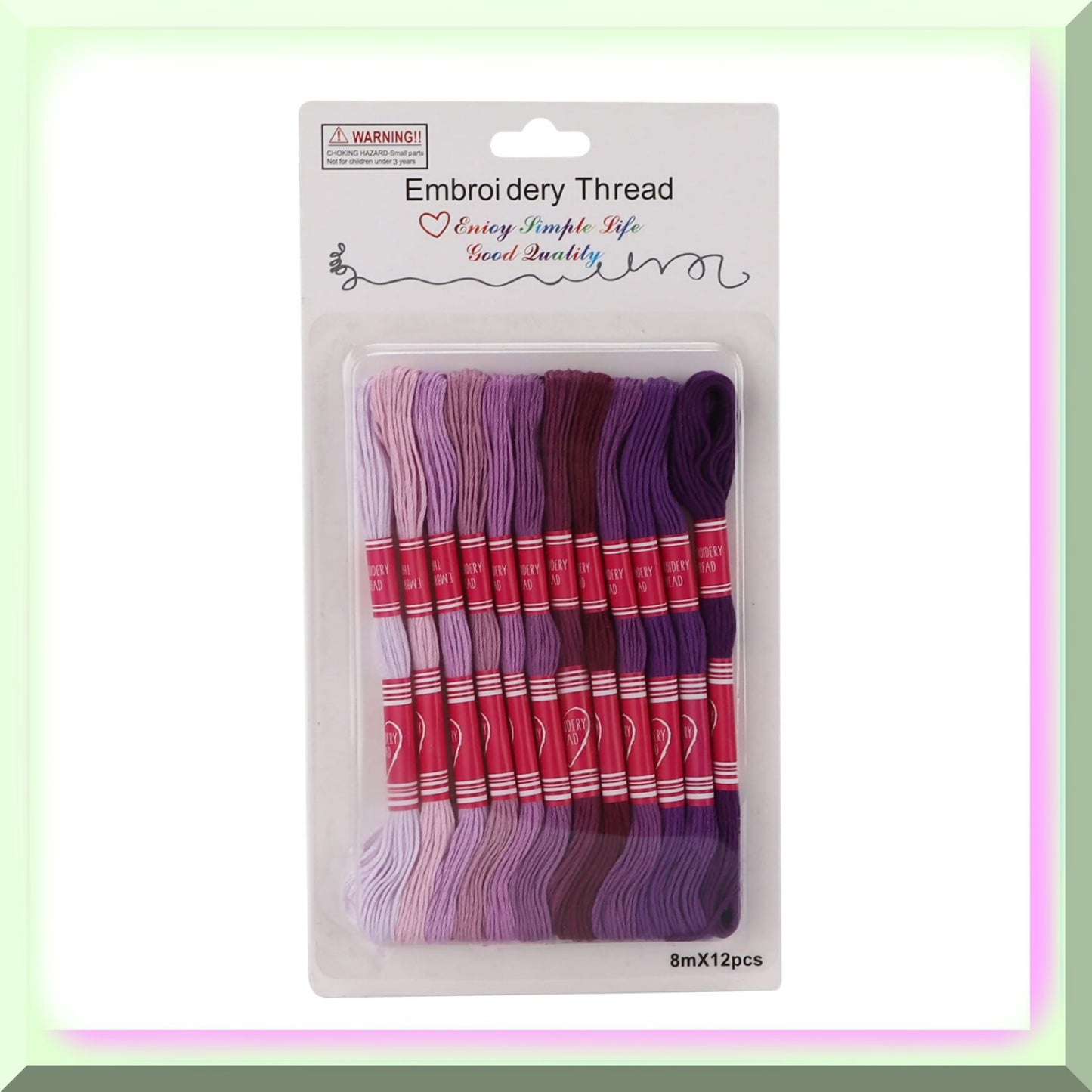 Colorful Gradient Embroidery Thread Set for Sewing and Crafts