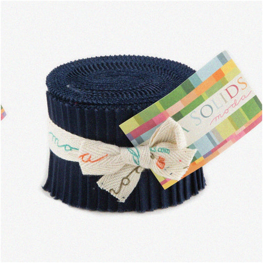 Navy Junior Jelly Roll Fabric Collection