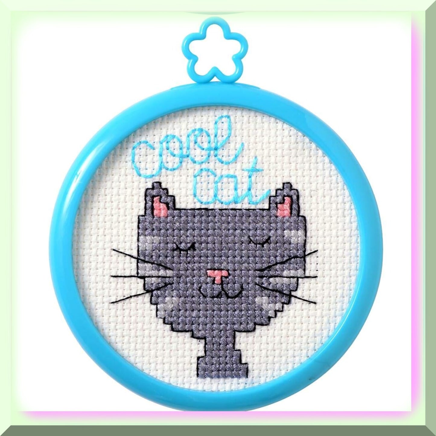 Llama and Cat Cross Stitch Kit Duo for Beginners