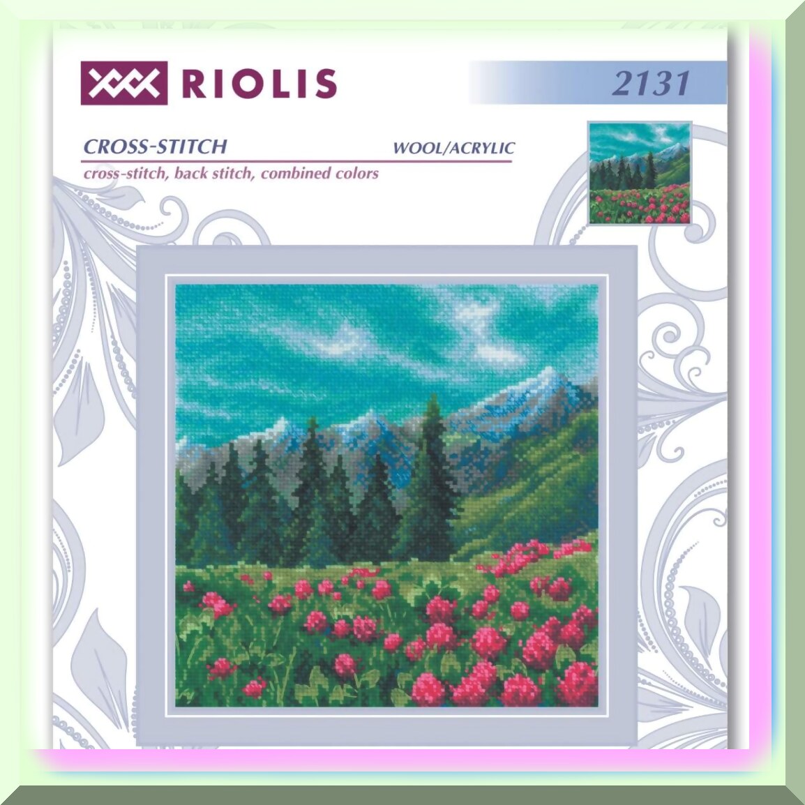 Cross Stitch Kit with Vibrant Threads and Quality Fabric