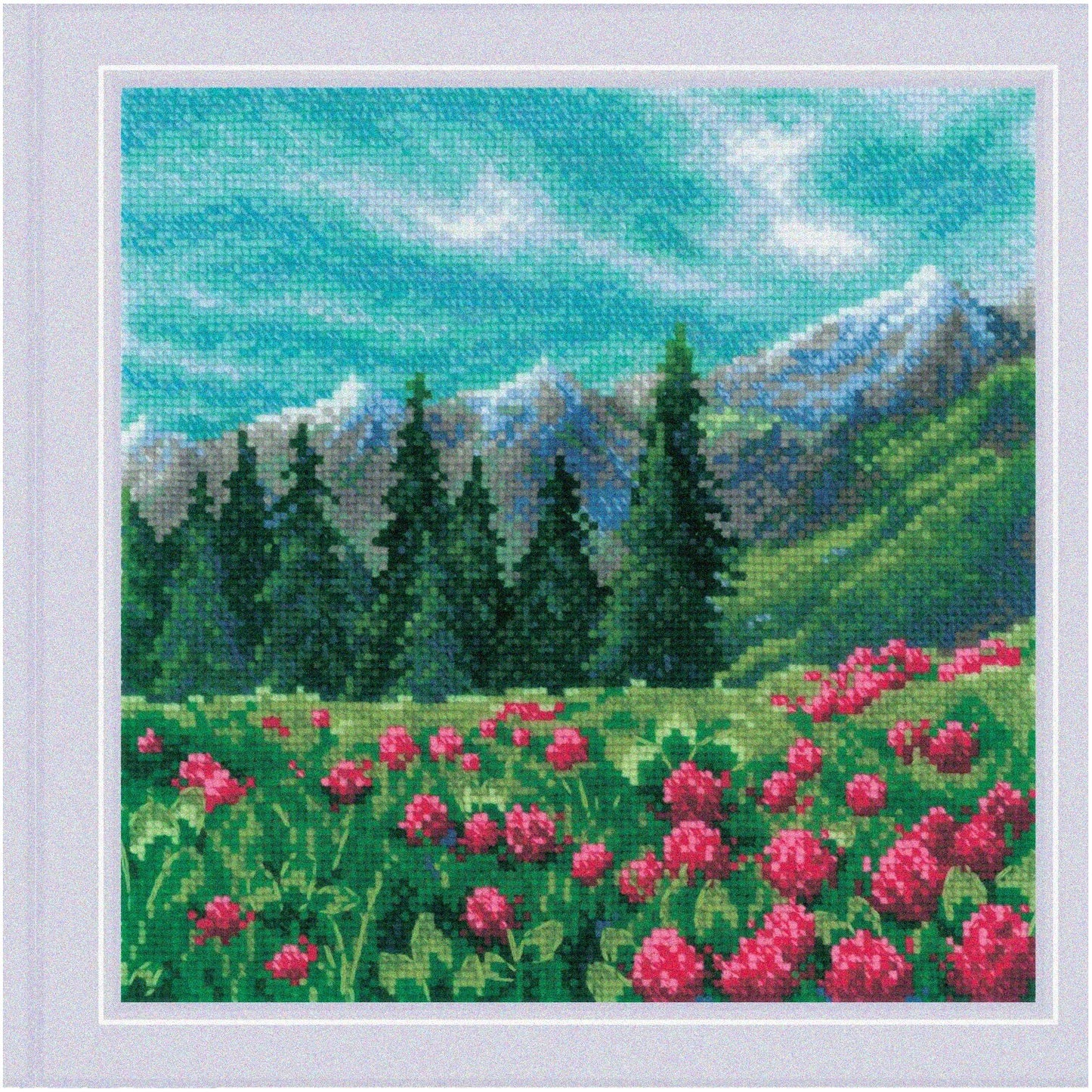 Cross Stitch Kit with Vibrant Threads and Quality Fabric