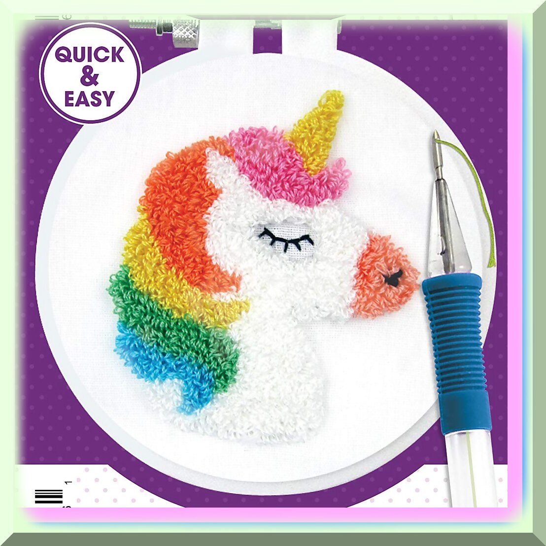 Punch Needle Kit for Fiber Art and Embroidery