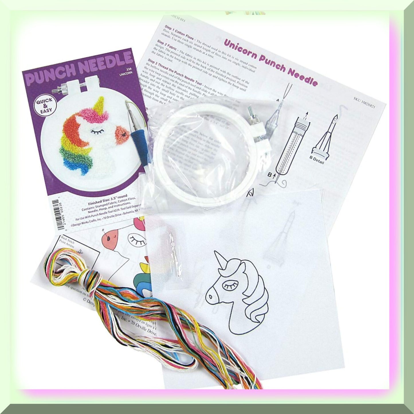 Punch Needle Kit for Fiber Art and Embroidery