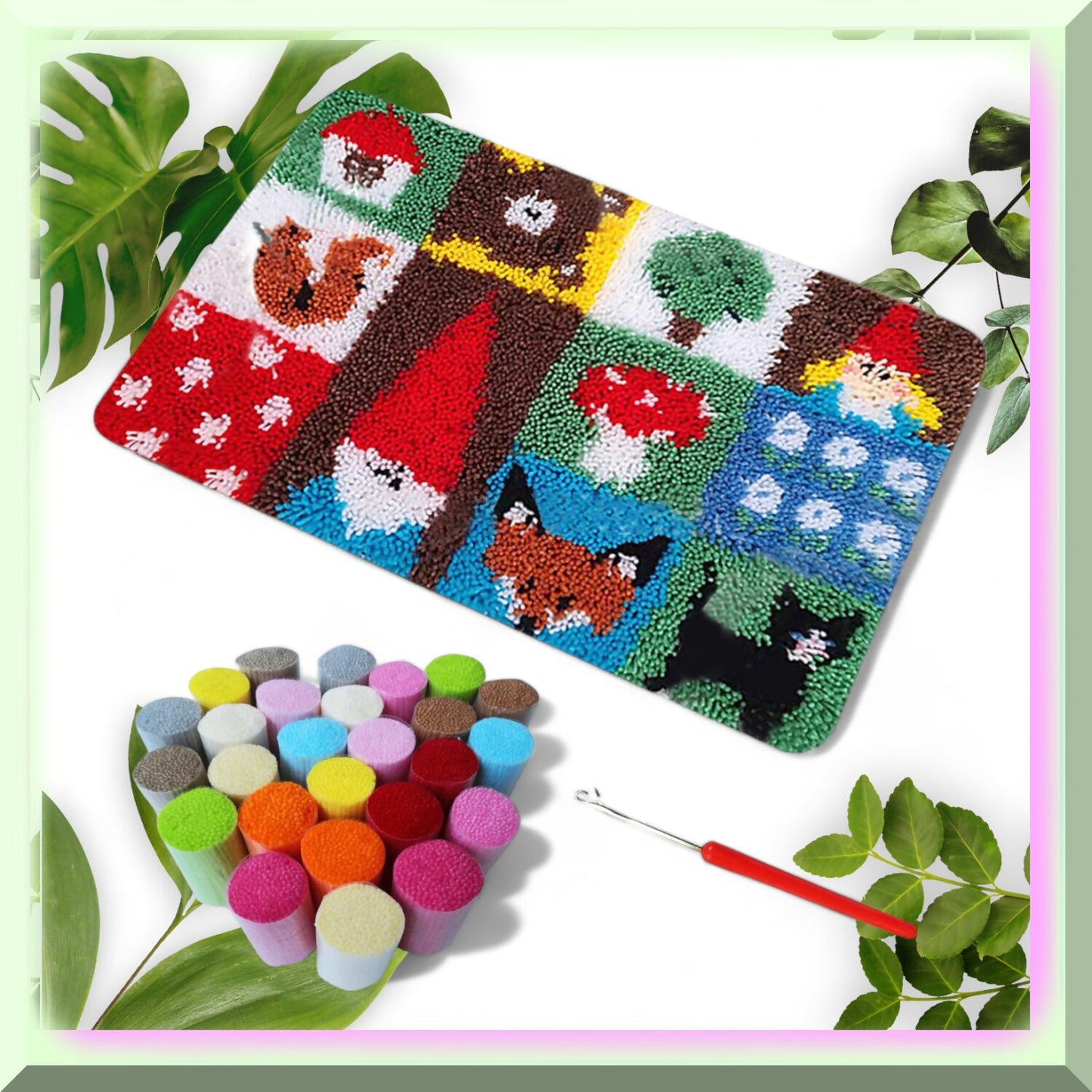 DIY Animal-Inspired Latch Hook Rug Kits for Beginners