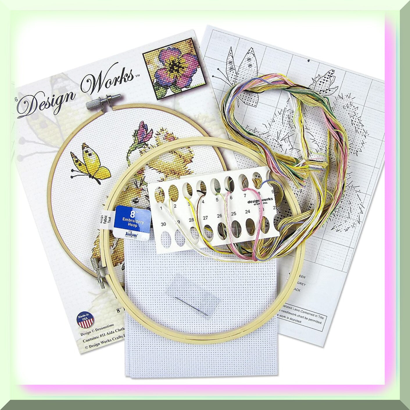 Whimsical Bunny Cross Stitch Kit for Beginners
