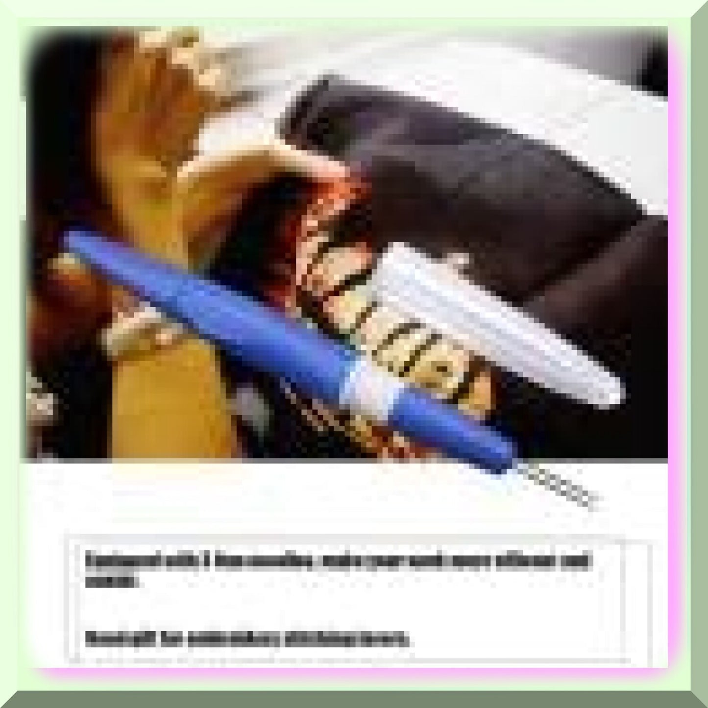 Blue Punch Needle Felting Pen for DIY Embroidery and Crafting