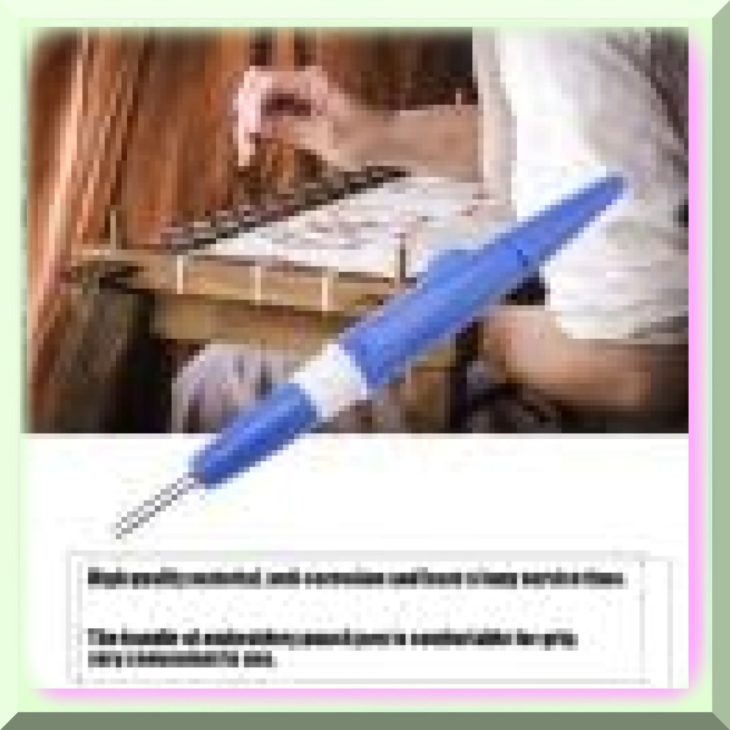 Blue Punch Needle Felting Pen for DIY Embroidery and Crafting