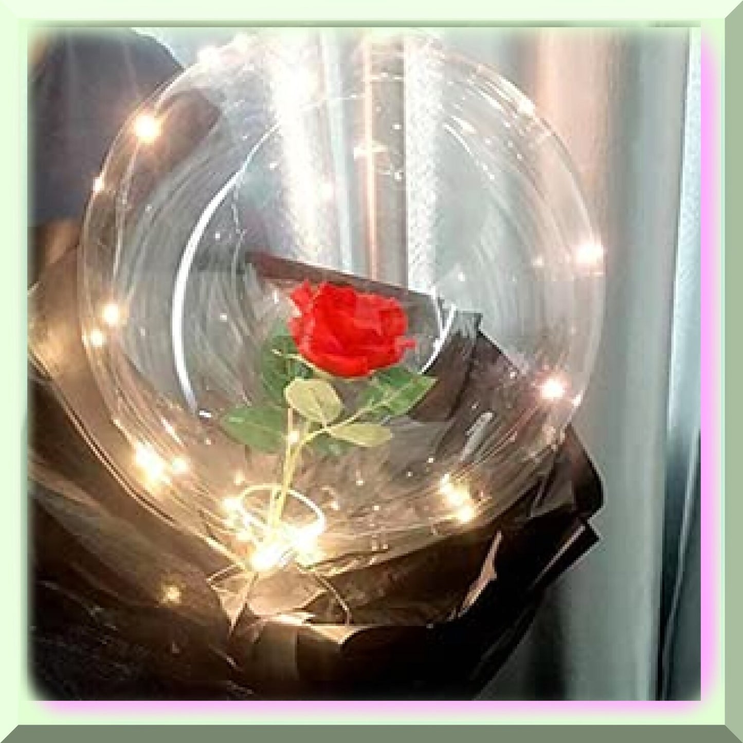 10 Set Warm White LED Balloons with 15 Clear Bobo Balloons