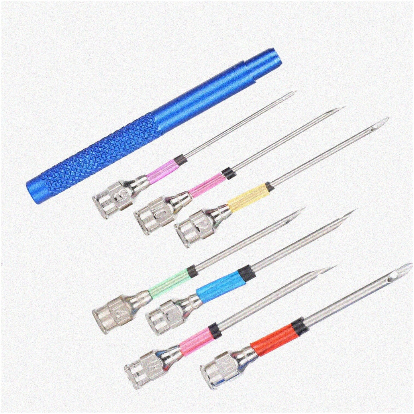 7-Piece Fine Firm Punch Needle Set for Embroidery and Crafting
