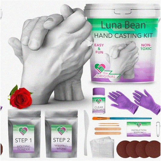 Hand Casting Kit for Couples, 2 Hands, Keepsake