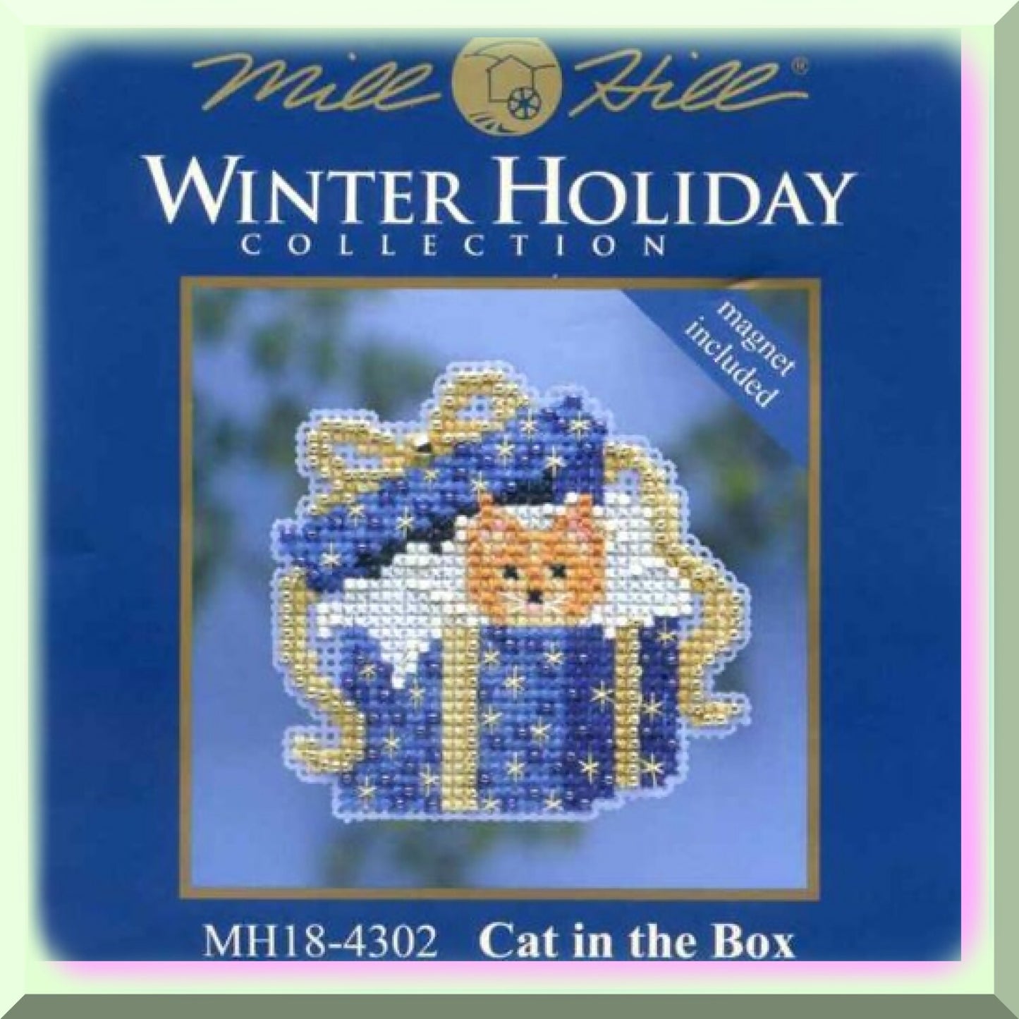 Beaded Cross Stitch Kit for Cat Lovers