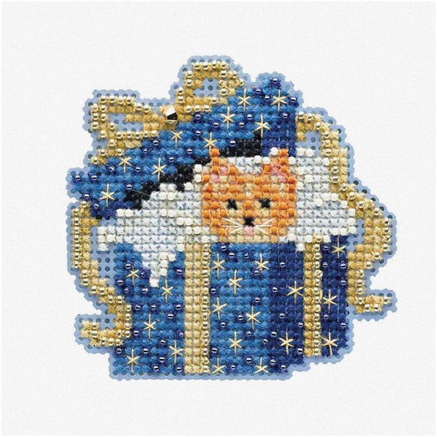 Beaded Cross Stitch Kit for Cat Lovers