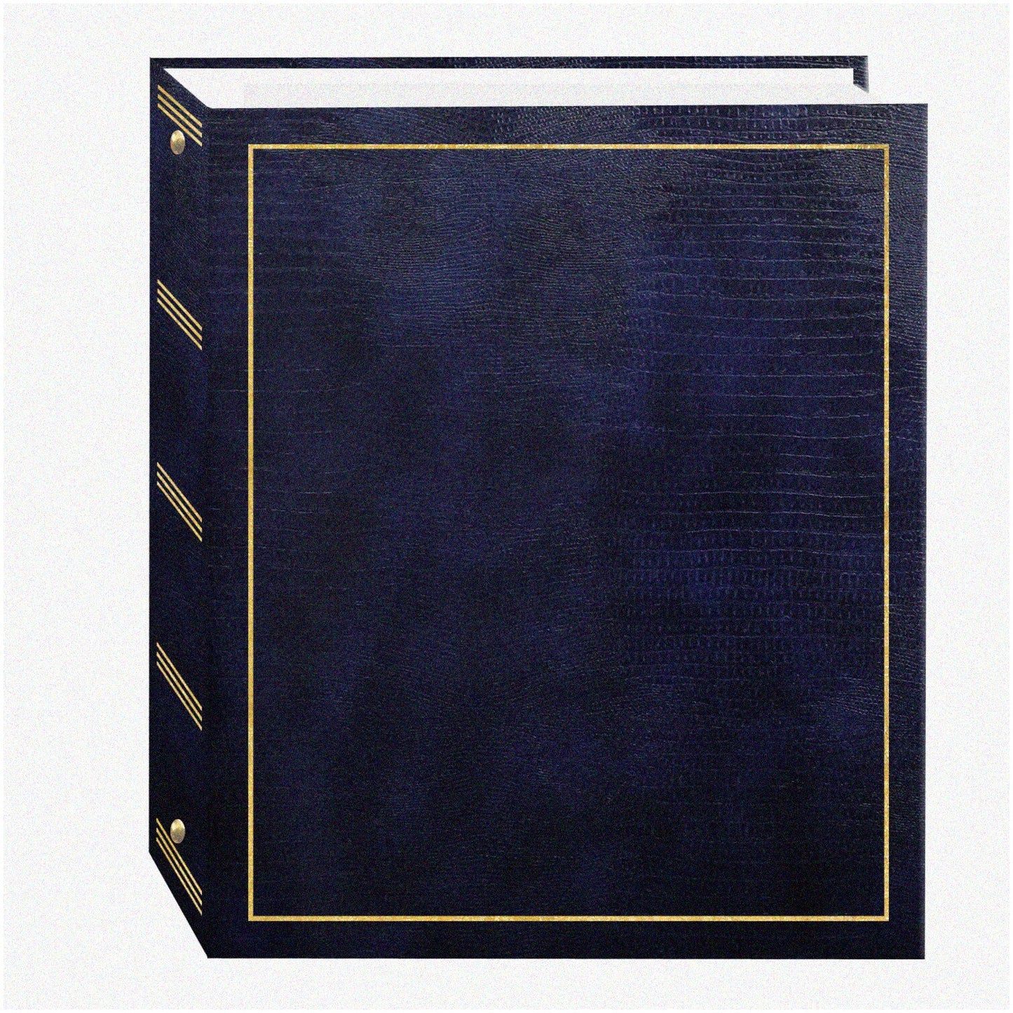 Magnetic Navy Blue Self-Stick 3-Ring Album 100 Pages
