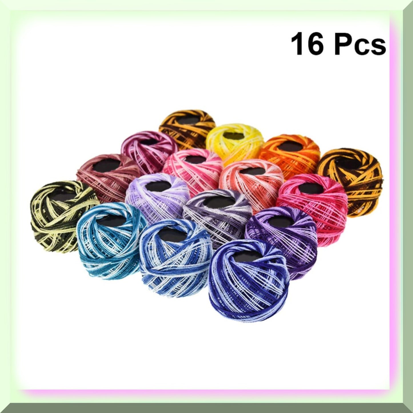Vibrant Rainbow Embroidery Thread Set for Crafts