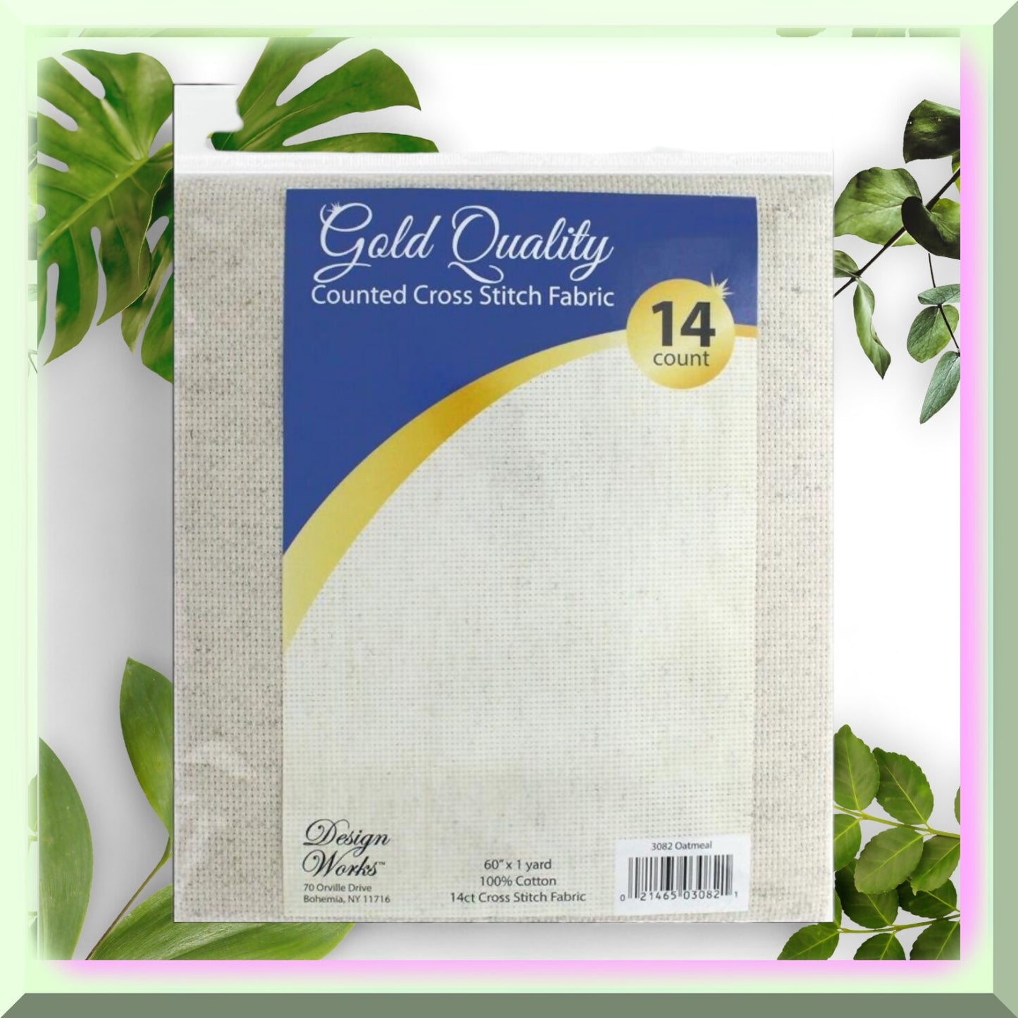 Premium Oatmeal Cross Stitch Fabric for Needlework