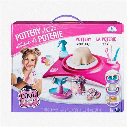 ClayCraft Kids Pottery Studio & Wheel Kit