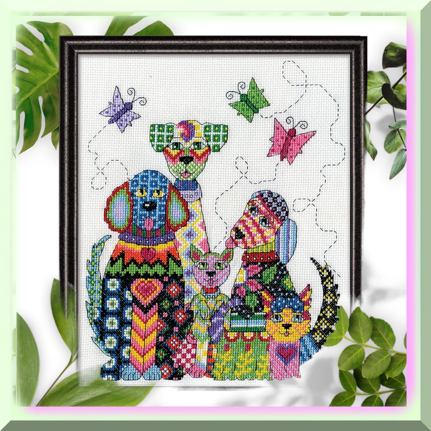 Dog Cross Stitch Kit for Creating Adorable Designs
