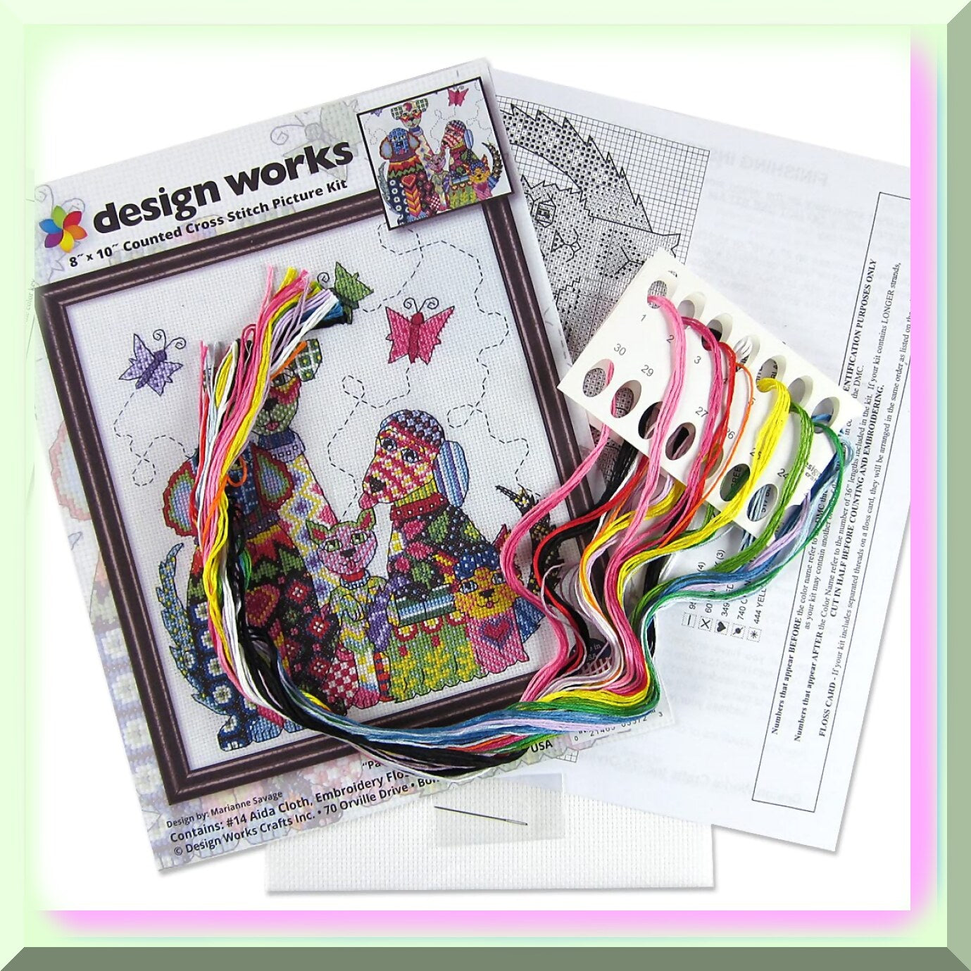 Dog Cross Stitch Kit for Creating Adorable Designs