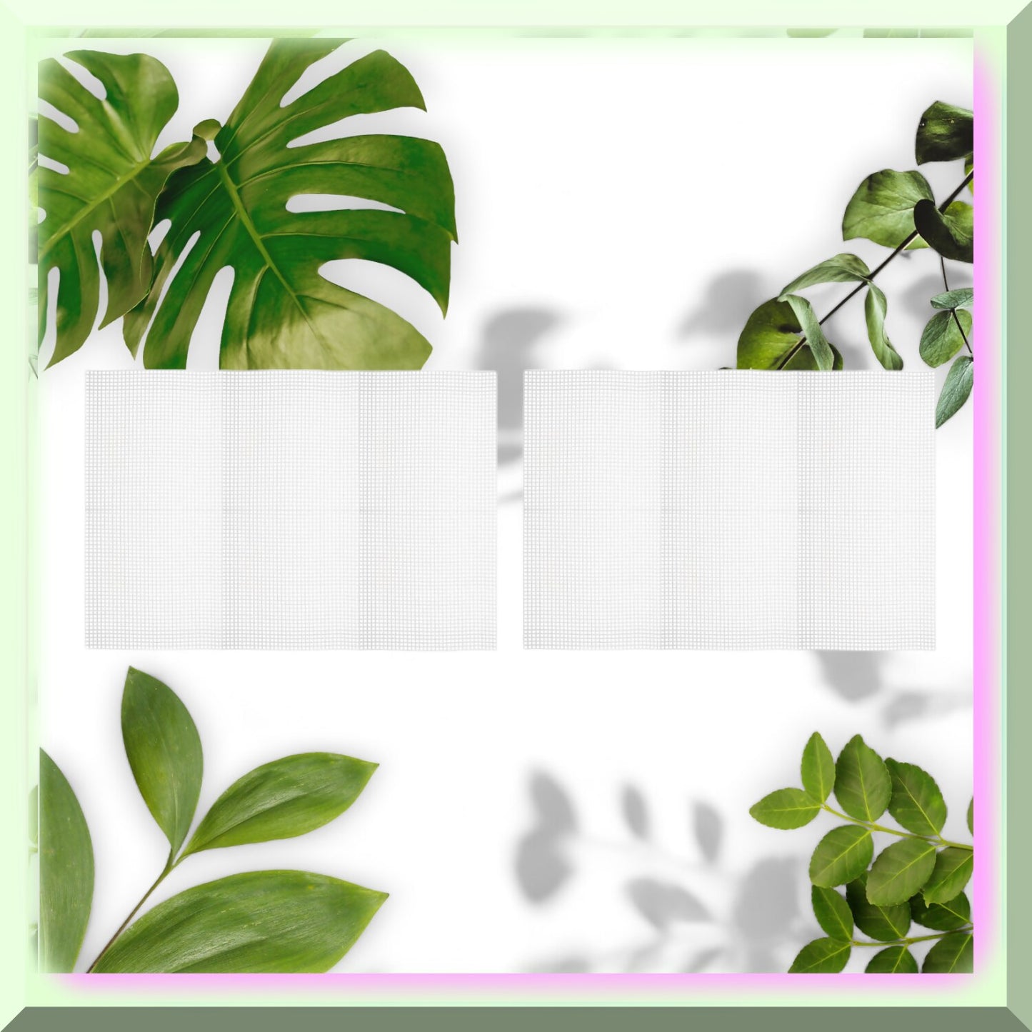 White Canvas Mesh for Needlepoint and Crafts - Pack of 2