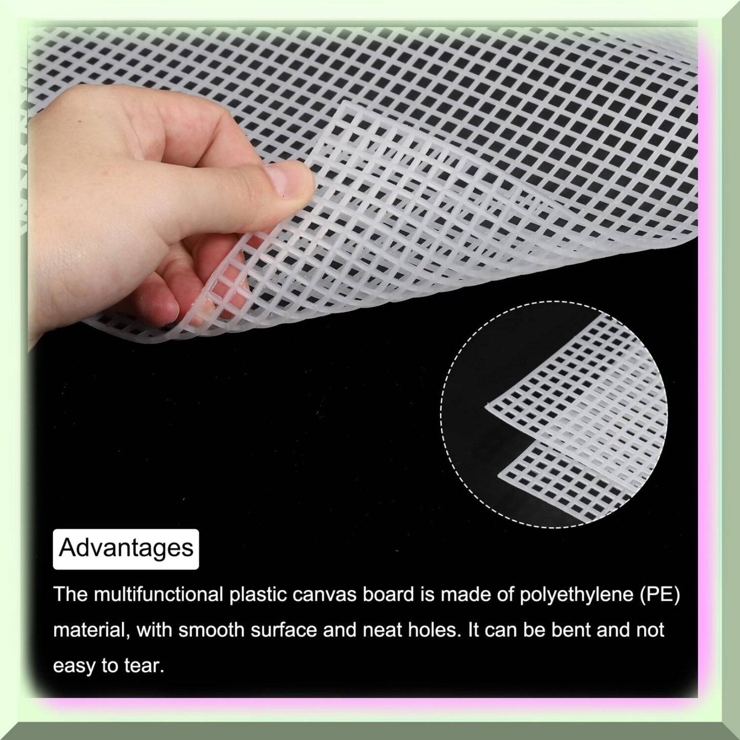 White Canvas Mesh for Needlepoint and Crafts - Pack of 2