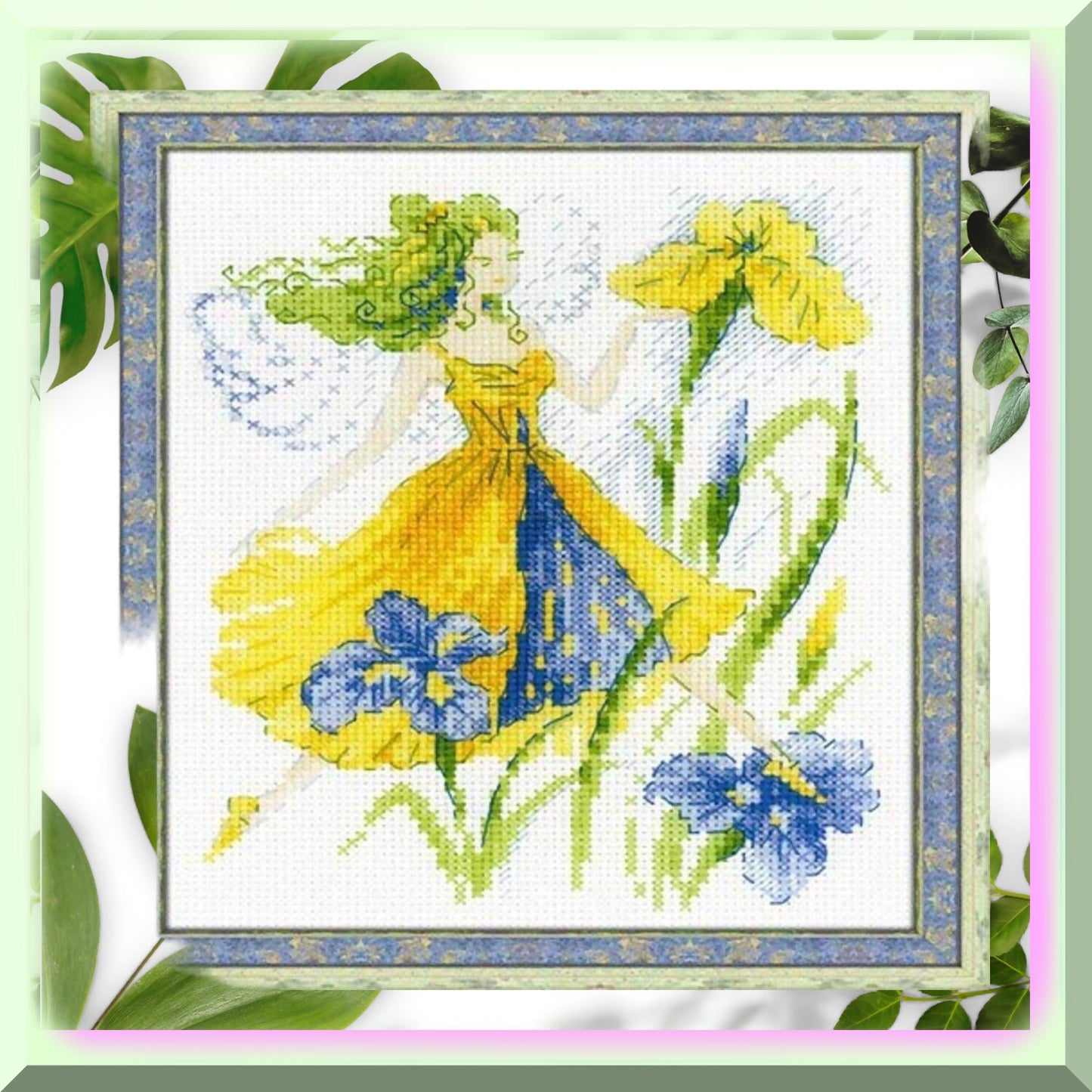 Fairy Cross Stitch Kit 6x8 Inches for Arts and Crafts