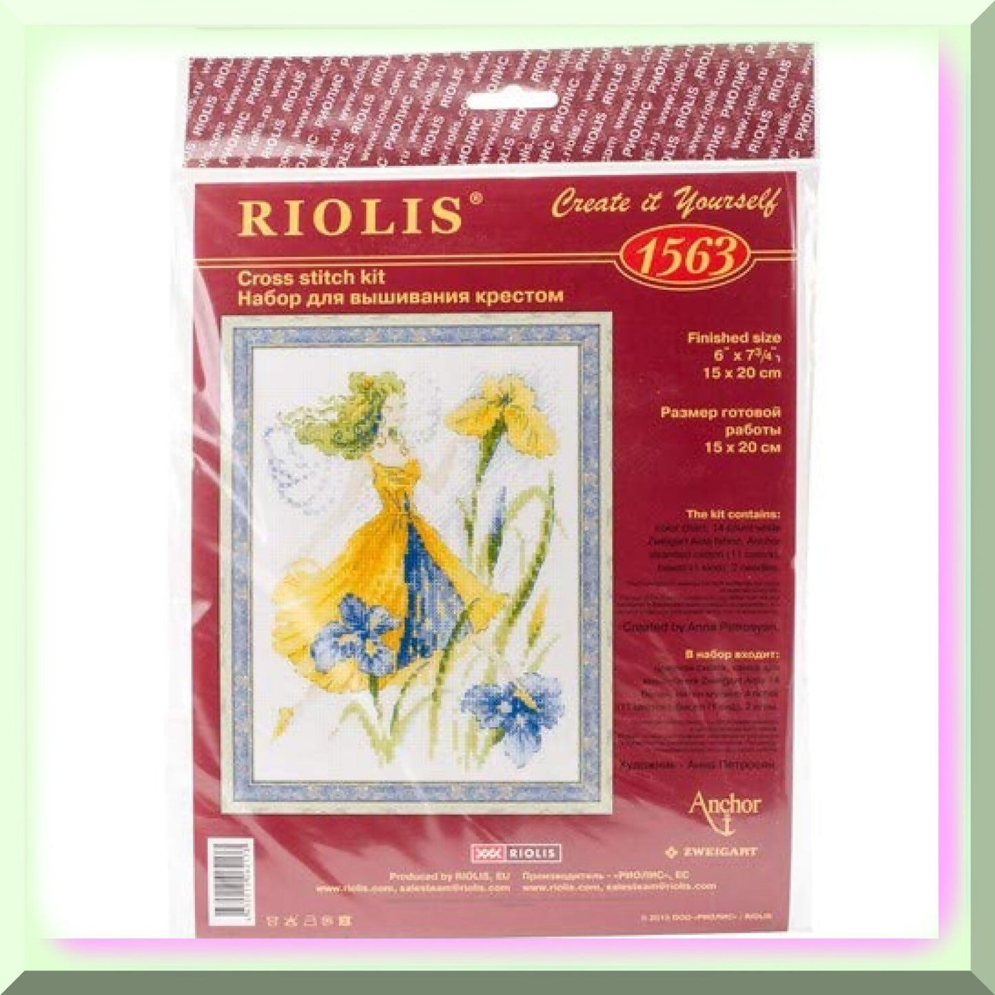 Fairy Cross Stitch Kit 6x8 Inches for Arts and Crafts
