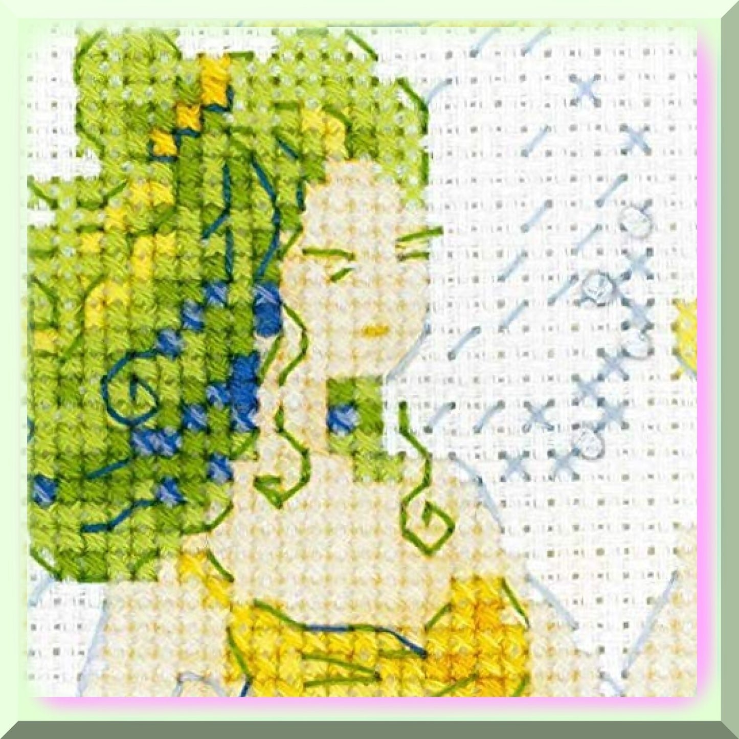 Fairy Cross Stitch Kit 6x8 Inches for Arts and Crafts