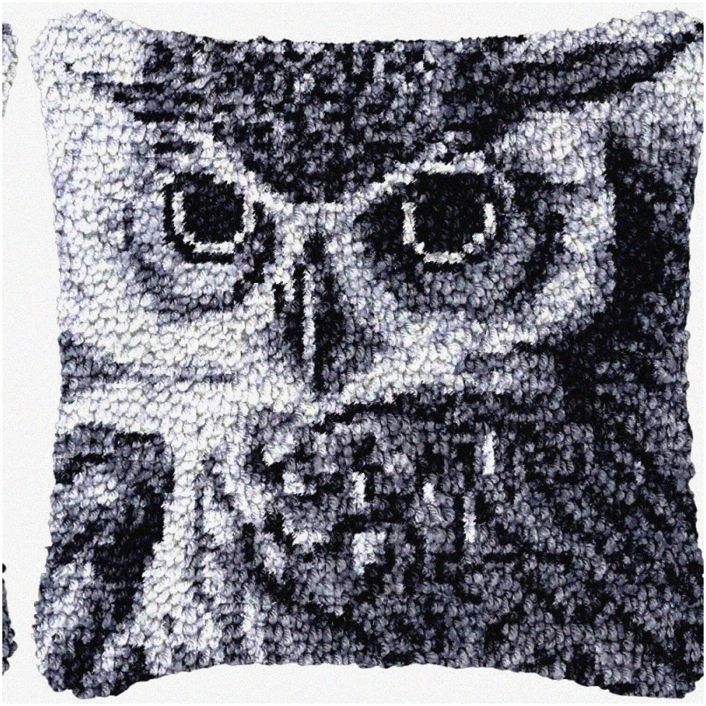 DIY Latch Hook Pillow Kit for Crafting Enthusiasts