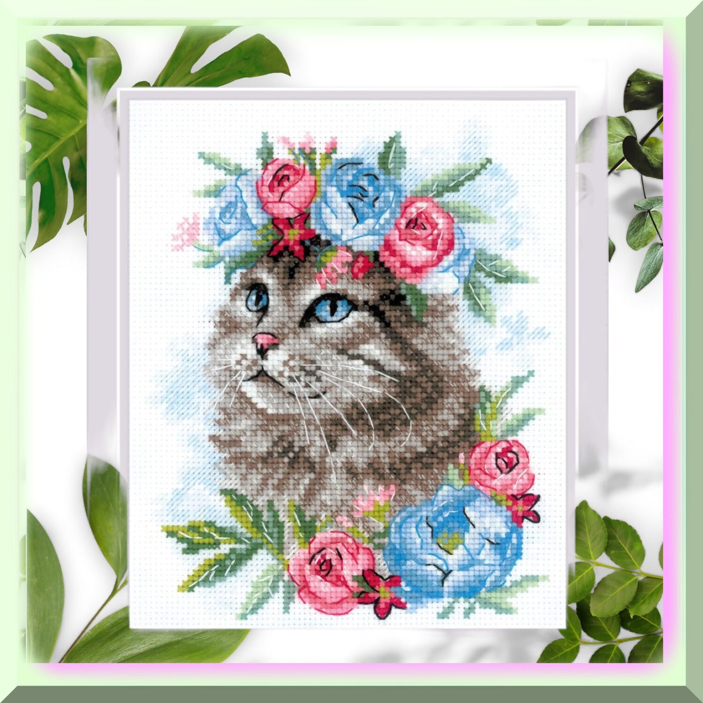 High-Quality 14ct Aida Fabric for Cross Stitch Projects