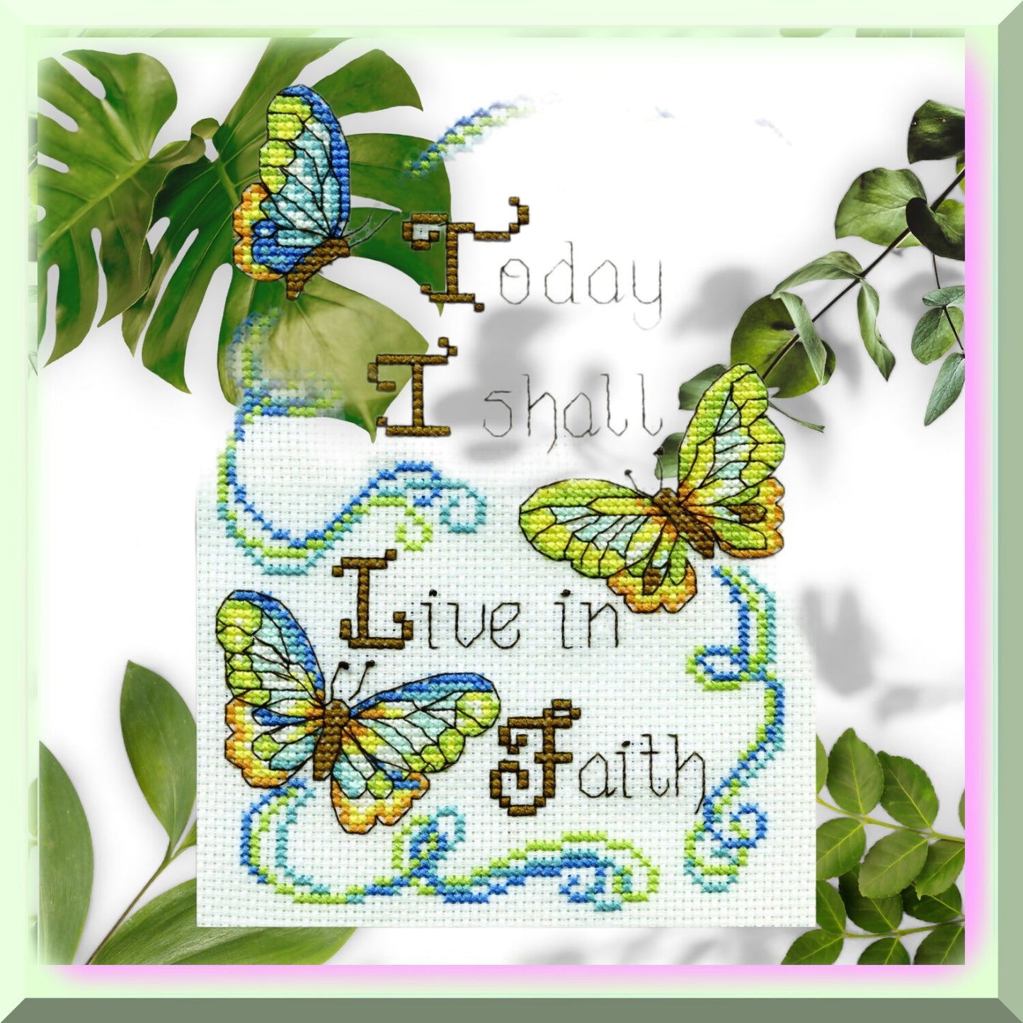 Multicolor 5x7 Counted Cross Stitch Kit for Beginners