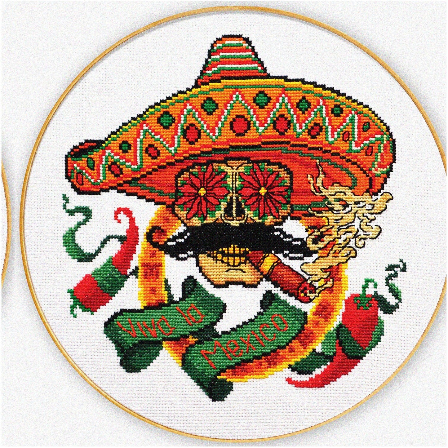Viva la Mexico Day of the Dead Cross Stitch Kit
