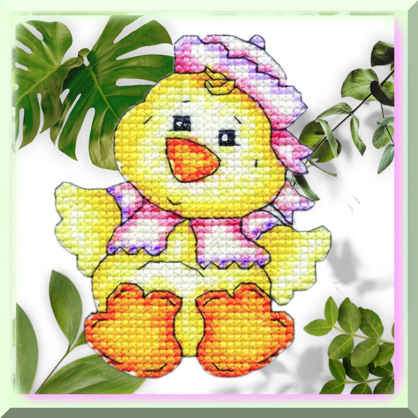 Petite Pals Cross Stitch Kit Girl Chick Design