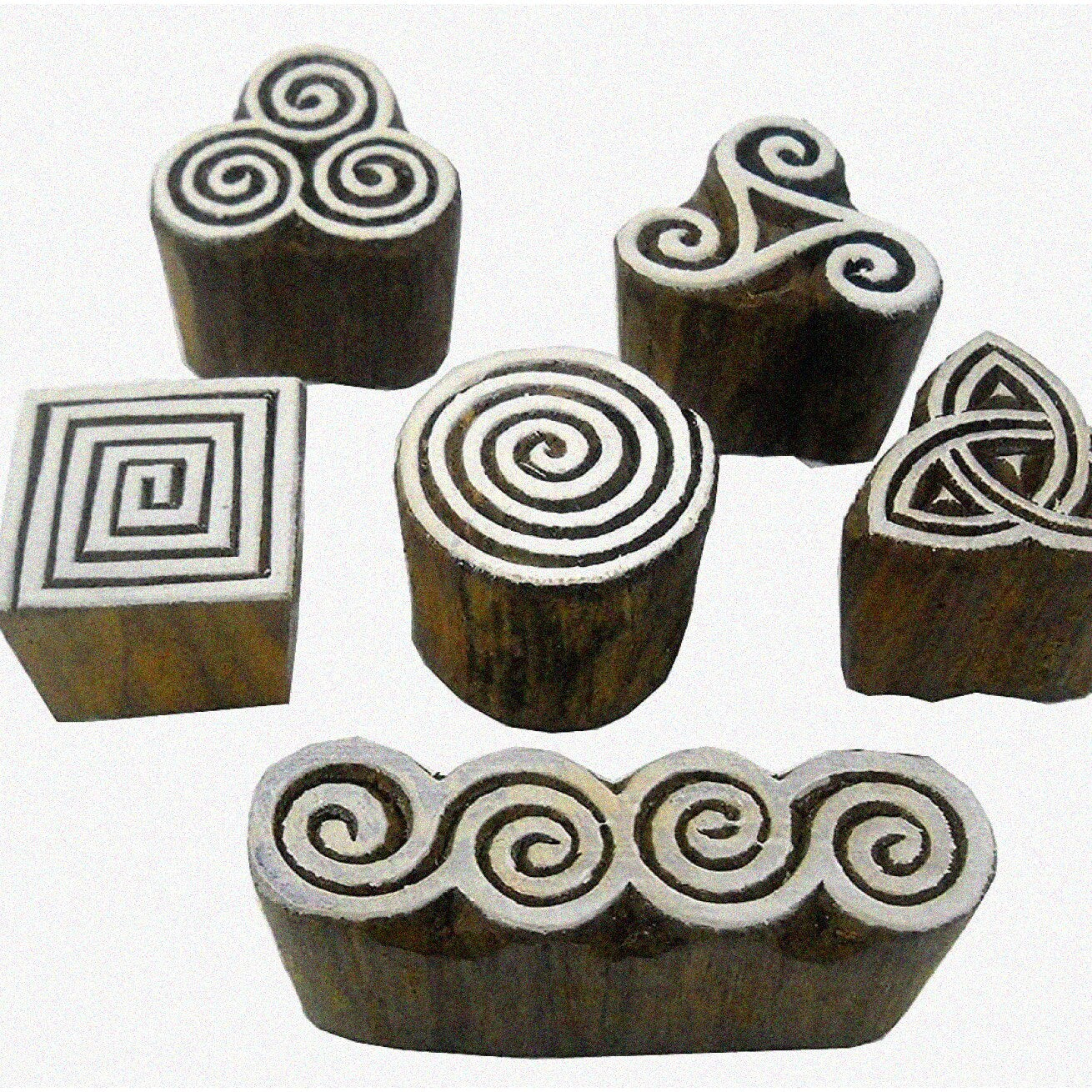 EcoPrints Deluxe Wooden Block Stamps Set 6